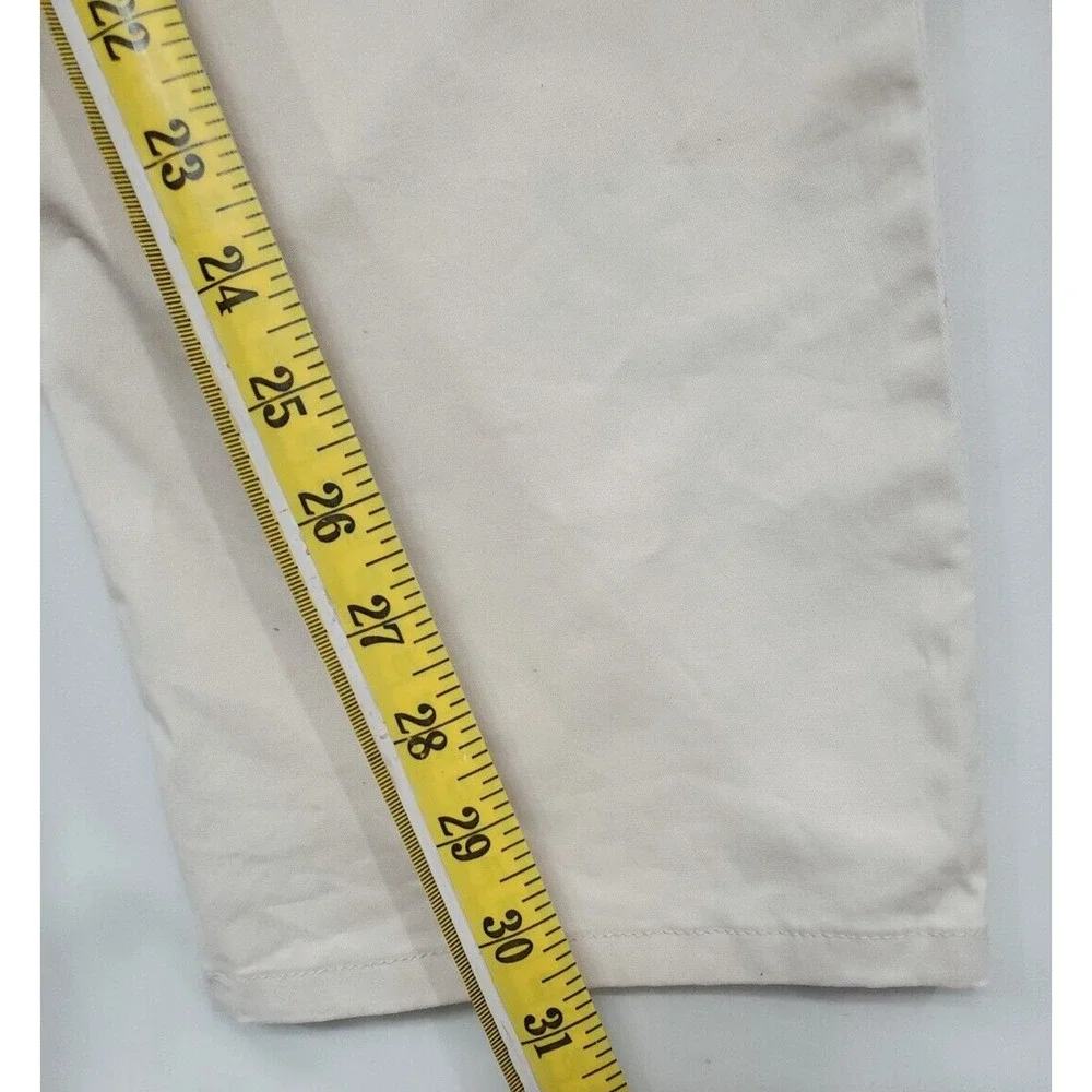 Lee Chino Pants‎ Relax Fit Women 12 Straight Leg Mid Rise Workwear Beige Khaki
